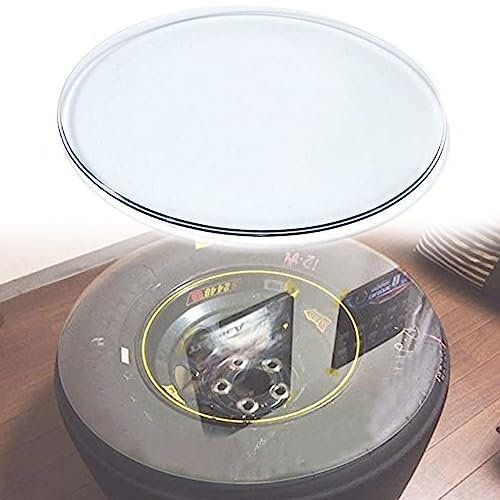 WORDFUN Tablero Superficie Redonda De Mesa, Cristal Redondo Tablero De Mesa Templado, Espesor 7mm, 35~100cm, Cristales A Medida, para Mesas De Hotel, Banquetes Y Familiares