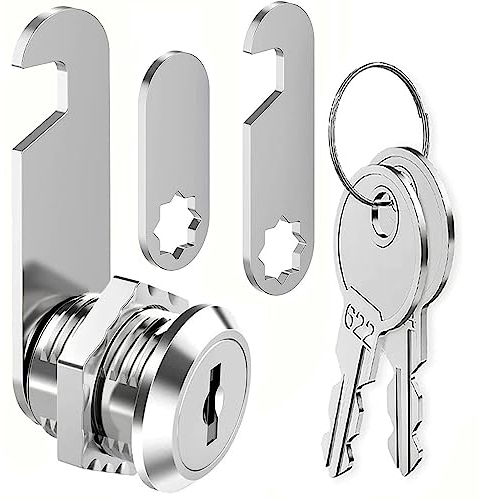 ZiYuya 16mm Mailbox Lock with Key Different, Lock for RV Storage Cabinet Cam Letterbox Drawer Dresser Cupboard Door Postbox Furniture Door Locker Locks
