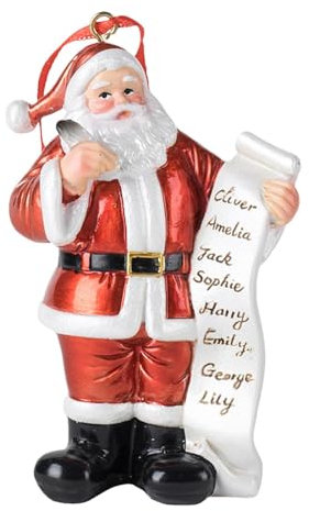 Generisch Figuras de Papá Noel, figura de Papá Noel, decoración de árbol de Navidad, decoración de mesa de Papá Noel para el árbol de Navidad