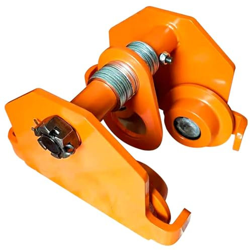 TRSGD Carro de elevación - Polipasto con Ruedas de 1100 LB y Capacidad de 0,5 toneladas - Carretilla de Empuje con Brida Ajustable de 2,5 a 7 Pulgadas para elevación