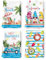 Arquiel 4er Set Geschirrtücher Küchentücher Sommer Strand GNOME Dekorative 100% Baumwolle, 48 x 70 cm, Trockentücher Saugstarke Geschenk, Küche Frühling Sommer Dekoration