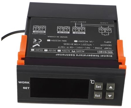 MUCKLILY Termostato Para Refrigerador Controlador De Temperatura Electrónico Inteligente Termorregulador Electrónico Alarma Temperatura