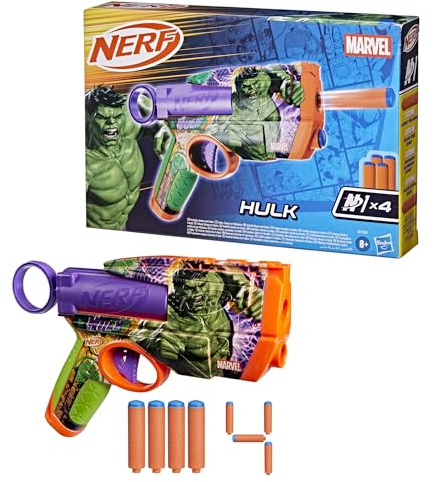 Nerf Marvel Hulk, blaster a dardi e dardi N1