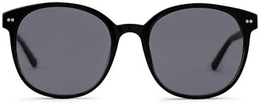 Kapten & Son Sonnenbrille Nairobi All Black | Sonnenbrille Damen & Herren Schwarz mit Sonnen- und UV-Schutz | Stylische, runde Gläserform | Unisex Sunglasses
