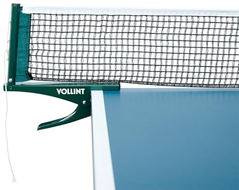 Vollint Iziclip Net and Post Set Portable, Lightweight 69” Clip-On Table Tennis Ping Pong Accessory with Precise Tension Adjustment, Strong Iron Posts and Durable Nylon Mesh Net