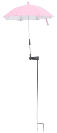 IWOWHERO Ombrello Protezione per Piante da Regolabile e Resistente UV con Supporto Copertura Sole per Vasi e Aiuole Design Minimalista Rosa