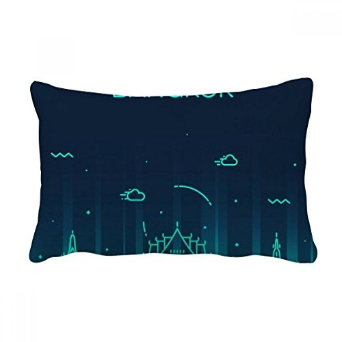 DIYthinker Thai Customs Culture Shadow Bangkok Throw Pillow Lumbar Insert Cushion Cover Home Decoration