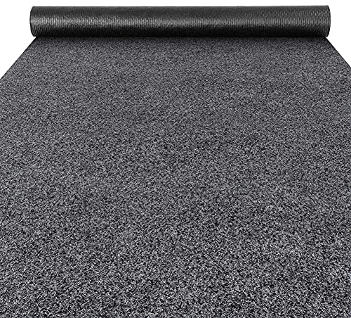 ANRO Fußmatte Schmutzfangmatte Teppich Läufer Sauberlaufmatte Indoor Outdoor Flur Eingang Poet Grau 100x120cm
