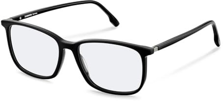 Rodenstock Quadratisch Azetat Brillen in Black, Dark Grey für Herren, Brille mit Sehstärke, optional mit Sonnenbrillen tönung oder Blaulichtfilter (Modell R5360)