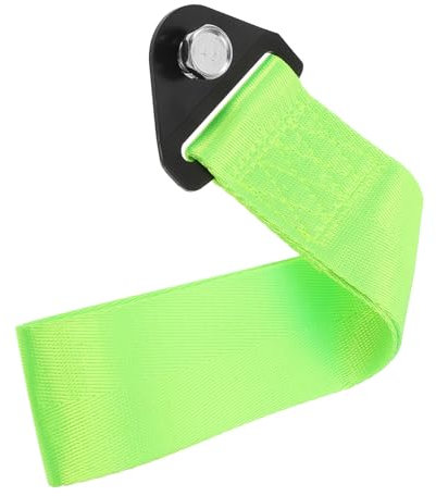 BELLIFFY Abschleppseil Für Hochfester Universeller Zugriemen Mit Robustem Metallhaken Für Vordere Stoßstangen Dekoratives Zubehör Fluoreszierendem Grün