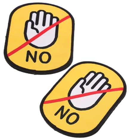 BUGUUYO 2pcs Social Identity Stickers for Dogs Pet Warning Signs Reusable Identification Tags Dog Leash Accessories