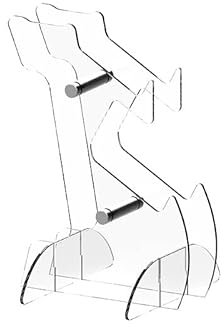 Windfromort Soporte Cascos - Soporte Auriculares, en Acrílico, Ergonómico, Antideslizante, para Gaming, Oficina, Casa (15,8 x 15,1 x 23 cm) (Transparente)