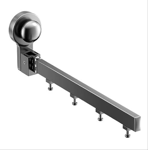 Marjoramy Barre de Cuisine pour Ustensiles, Porte Ustensiles Cuisine Mural, Installation sans Percage, 8 Crochets Amovibles, Avec Ventouse, Grande Capacité de Charge, Adapté à la Cuisine (gris)