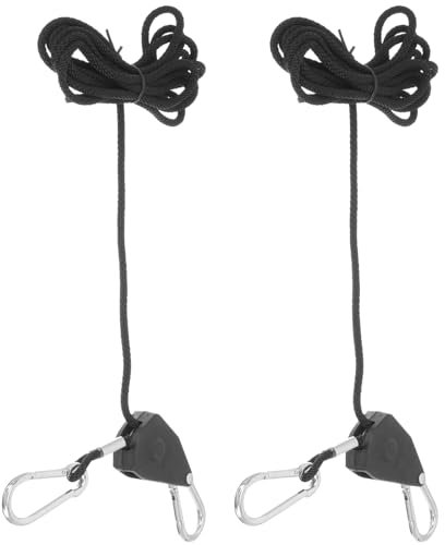 VICASKY 2pièces Connecteur De Câble Lumineux Suspensions Pour Lampe De Culture Sangles à Cliquet Pour Corde Équipement Pour Éclairage De Culture Pour Lampes Ventilateurs Réflecteurs