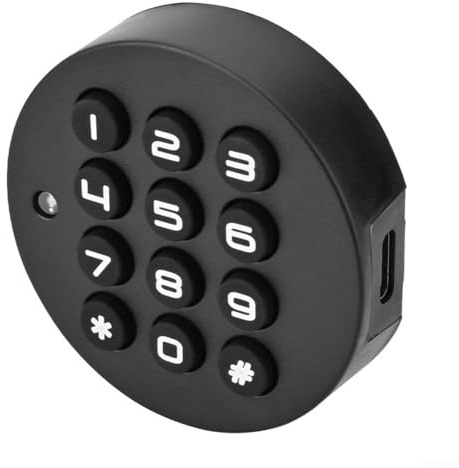 Serratura a combinazione per ante con doppia autenticazione tramite codice numerico o chiave USB per una conservazione sicura