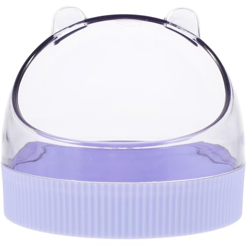 Cabilock Tazón de Comida para Hámster y Rata de Acrílico Lavanda, Fácil de Lavar, Adecuado para Uso Doméstico y Alimentación de Pequeñas Mascotas