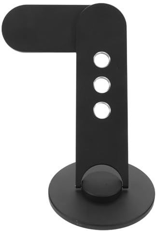 FUNNETOYU Soporte Magnético Ajustable para Teléfono Portátil Negro Base Desmontable y Rotación 360°, Soporte Lateral para Monitor, Compatible GPS y Cámara de Continuidad, Portátil