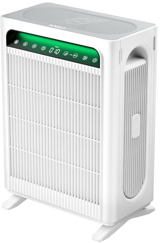 KNKA Purificador de Aire Filtro HEPA sensor inteligente hasta 120 ㎡ Blanco