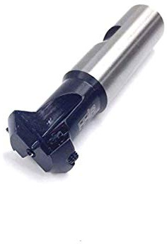 HHIP 2076-0003 45 Degree 2-Insert Index able Chamfering End Mill, 1-1/8 Cutting Diameter, 3/4 Shank, 3.35 OAL