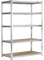Rhino Racking Heavy-Duty Garage Shelving unit – 5-Tier Steel Storage Shelves, Boltless Shelves, Industrial Shelving, Galvanised, 200kg Per-Tier, 180x120x60cm