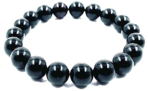 Amber Jewelry Shop Bracciale in ambra naturale baltica per adulti, bracciale in vera ambra 18 cm - 19 cm ciliegia scura, Ambra