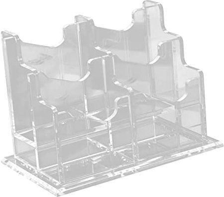 TOGEVAL Karten Aufbewahrungsbox Visitenkartenhalter Box Transparent Aus Acrylmaterial Für Schreibtisch Bürobedarf Kartenhalter Zur Anzeige Visitenkartenständer Organizer
