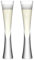 Eidoct 2Pcs Crystal Champagne Flutes Glasses, 150ml Mouthblown & Handmade Glasses, Clear Liqueur Glasses, Prosecco Glasses, Mimosa Glasses, Cocktail Glasses, for Wedding Anniversary Toasting Parties