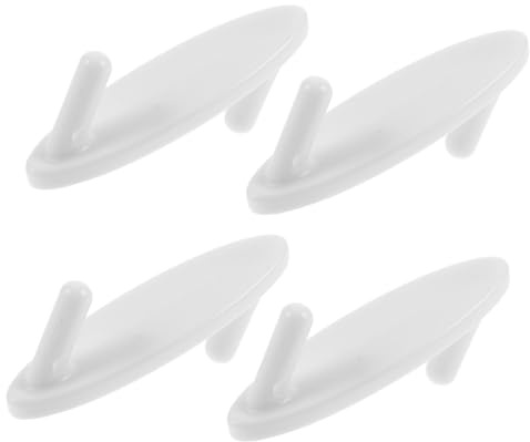 KONTONTY 4pièces Crochets Pour Plaque Perforée Blancs Pour Outils Accessoires De Rangement Sans Outils Design Élégant