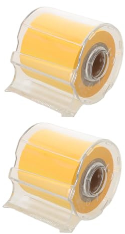 NOLITOY Rollo de Notas Adhesivas Autoadhesivas Naranja, 2 Piezas, Papel Adhesivo para Oficina, Hogar y Escuela, Bloc de Notas Autoadhesivo para Recordatorios y Organización