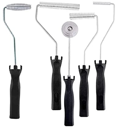 perfeclan 5 Piezas Rodillo de Burbuja Herramientas para Fibra de Vidrio Kit de Rodillos para Laminado Material de Aleación Duradera Adecuado para Reparar