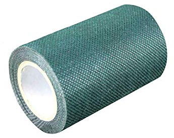 BE-TOOL Aritificial Grass, 1pcs Green Artificial Grass Turf Tape Self Adhesive Synthetic for Jointing Fixing Green Lawn Mat Rug, Fake Grass(15cm*5m)