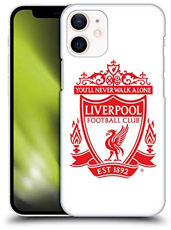 Head Case Designs Officially Licensed Liverpool Football Club White 2 Crest 1 Hard Back Case Compatible With Apple iPhone 12 Mini