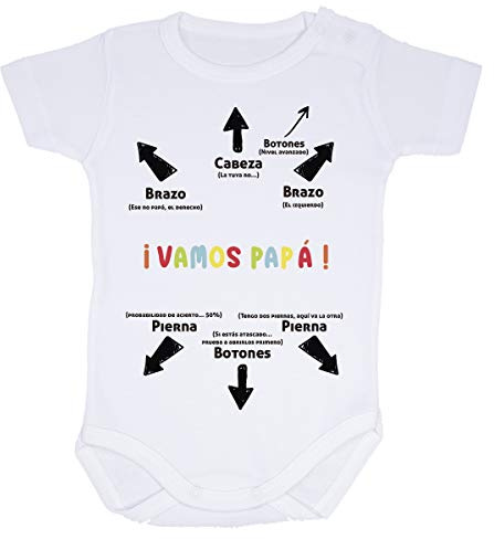 AR Regalos Body bebé divertido y gracioso Vamos papá