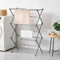 Vivo Technologies 3 Tier Extendable Clothes Airer, Foldable Compact Clothes Drying Rack with 11 Thickened Poles Clothes Dryer Space Saving Laundry Airer Indoor Outdoor Clothes Horse,Grey