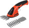 Cordless Grass Shear, 7.2V Electric Grass Trimmer & Hedge Trimmer with Rechargeable Battery, 2 in 1 Handheld Shrub Trimmer/Grass Cutter for Garden Yard Lawn