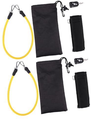BESPORTBLE 2 Sätze Golftrainer dehnbares Golfseil Golf-Swing-Trainer Golfgriffe Golf-Griffhilfe Golfzubehör Golfschwungtrainer Golfschwung-Übungsseil Golf-Armband Golf-Swing-Train-Tool Stoff