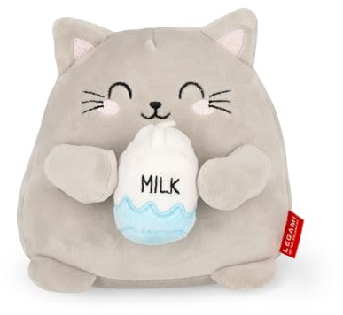 Legami - Peluche Super Soft!, Tema Kitty, Tamaño Mini, con Tarjeta de Identificación Personalizable, se sostiene Solo, 14x15x12 cm