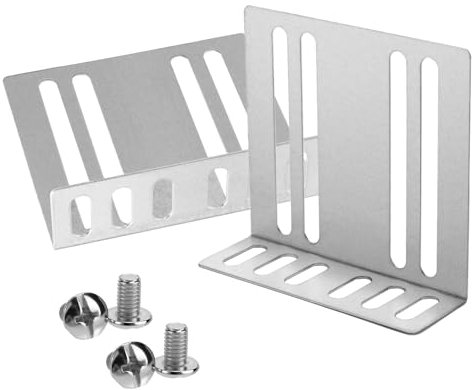 Lyreh Double DIN Installation Kit, Universal Car Stereo Radio Metal Mounting Bracket Car Audio & Video Dash Mounting Frame W/Screws for Auto Audio Accessories