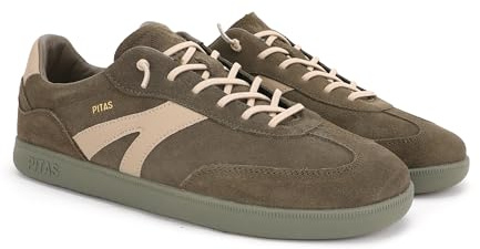 Pitas | Claw Man | Sneakers Casual da Uomo | Mocassini Invernali | Scarpe Eleganti | Nautiche Invernali | Scarpa da Vela | Calzatura Senza Lacci | Calzature Walkinpitas | Kaki | 41