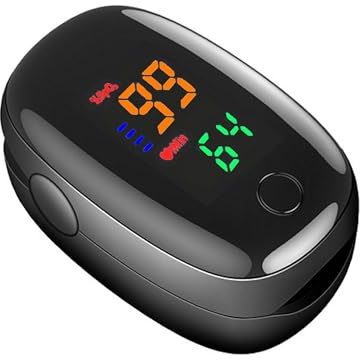 Boulton Pulse Oximeter Blood Oxygen Monitor - Finger Heart Rate Monitor with SpO2 Pulse Oximeter Display - Oxygen Saturation Monitors - Finger Saturation with LED Display for SpO2 and BPM