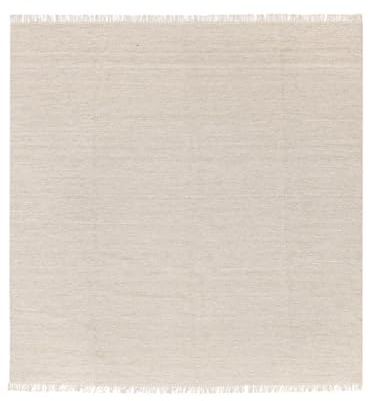 RugVista Melange, Teppich, Kelim Modern, 200 x cm, Quadratisch, Mittlerer Stapel, Wohnzimmer, Esszimmer, Schlafzimmer, Nur chemische Reinigung, Care & Fair Zertifiziert, Beige