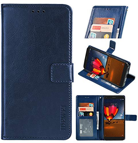 Funda para Xiaomi Redmi Note 9 Funda de Cuero Premium para Billetera [Ranuras para Tarjetas] [Pata de Cabra] [Hebilla Magnética] Carcasa para Xiaomi Redmi Note 9 Smartphone(Azul Oscuro)