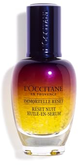 L'Occitane - Reset Nuit Huile-en-Sérum Immortelle Reset - 30 ml - Fabriqué en France
