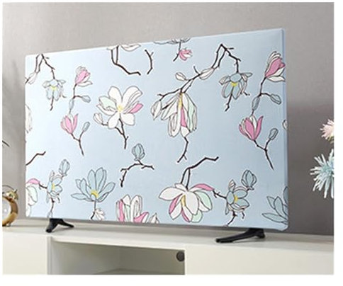 TV covers TV Cover Protection Dust Cover Household Hanging LCD TV Dust Cover Polyester Cover Cloth 19-70 Inches Universal Decoration (Color : 7, Size : 28 INCH)