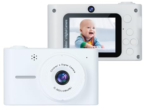 Andoer Fotocamera digitale 1080P, fotocamera da 20 MP, fotocamera per bambini con zoom digitale 8x, schermo da 2,0 pollici, fotocamera per bambini e ragazze, regalo di compleanno