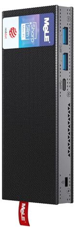 Mele Senza Ventola Mini PC Stick PCG02 Pro 12th Gen Alder Lake - N100(fino a 3,4 GHz), 8GB DDR4 RAM 128GB Bastone per Computer da Tavolo 4K Doppio HDMI/WiFi/BT/Ethernet,Casa Ufficio Industriale