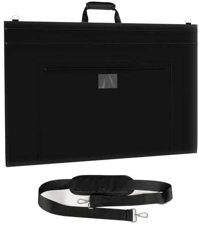 Mordx 37 x 25 in Drawing Board Storage Bag with Handle, Carrying Bag for Drawing Board, Transport Portfolios Bag,Art Portfolio Case Painting for Artist Supplies and Books (37 x 25)