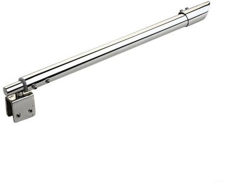 WIIYENA Barre stabilisatrice de paroi de douche finition chromée 300-500 mm bras réglable pour cabine de douche à l'italienne en verre 8-12 mm (3# (double tête))