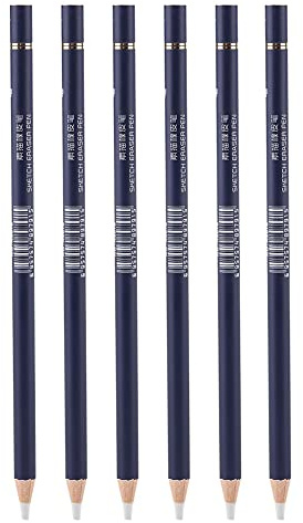 Respicefinem White Blending Smudge Stick Tortillon Set for Drawing Pastel and Sketch Pencil with Rubber Material and Sanding Block Sharpening