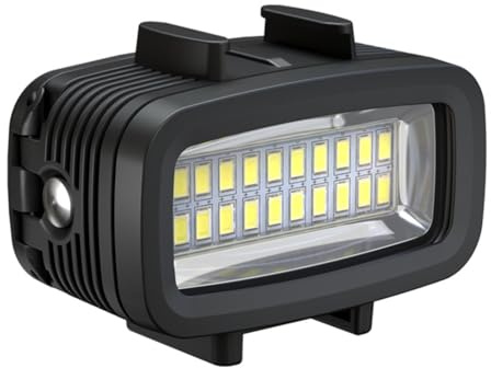 Minuscule lumière de photographie subaquatique 20 perles LED 40 m résistance transportable Shih Tzus caméras d'action Addons